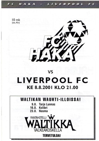 Match programme